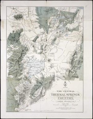 The central thermal springs country, North Island, N.Z. [cartographic material] / photolithographed at the General Survey Office.