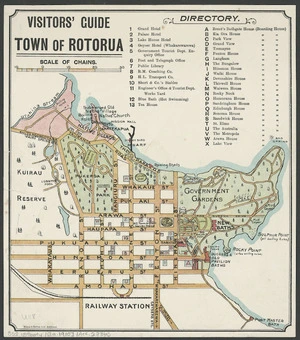 Visitors' guide, town of Rotorua [cartographic material].