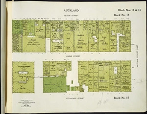 Block plans [cartographic material] : Auckland, 1935.