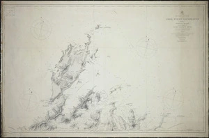 Cook Strait anchorages. Sheet 1, D'Urville Island to the entrance of Queen Charlotte Sound [cartographic material] / surveyed by J.L. Stokes, B. Drury and the officers of H.M.S. Acheron & Pandora 1849-53 ; engraved by J. & C. Walker.