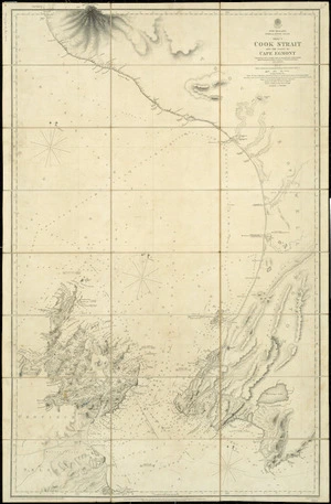 New Zealand, North and Middle Island. Sheet 5, Cook Strait and the coast to Cape Egmont [cartographic material] / surveyed by Captn. J.L. Stokes ... [et al.], HMS  Acheron, 1849-51 ; engraved by J. & C. Walker.