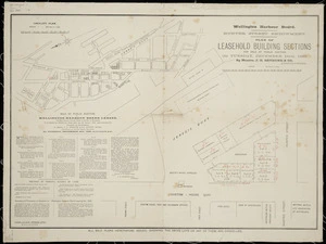 Wellington Harbour Board Hunter Street endowment [cartographic material] : plan of leasehold building sections.