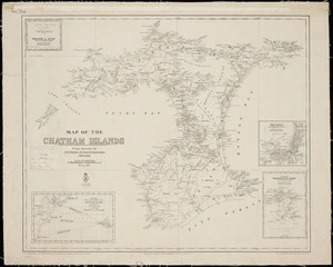 Map of the Chatham Islands [cartographic material] / from surveys by S.P. Smith & John Robertson, 1868 & 1883.