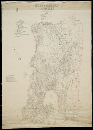 Hutt & Makara counties [cartographic material] / drawn by A.G. Watt, 1917.