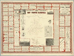 Map of Puhipuhi silverfield [cartographic material] / [surveyed by] Andrew Wilson, mining surveyor.