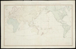 A general chart exhibiting the discoveries made by Capt.n James Cook in this and his two preceeding voyages, with the tracks of the ships under his command [cartographic material] / by Lieut.t Hen.y Roberts of His Majesty's Royal Navy.