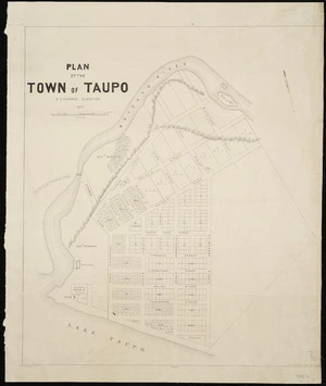 Plan of the town of Taupo [cartographic material] / A.C. Turner, surveyor.