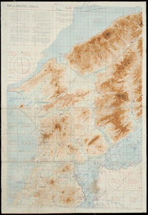 Map of Gallipoli. Sheet 2 [cartographic material] / reproduced by the Survey Dept., Egypt from a map published by the War Office.