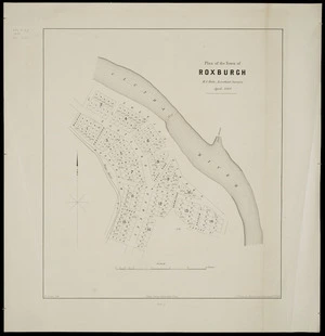 Plan of the town of Roxburgh [cartographic material] / H.C. Bate, assistant surveyor, April, 1868.