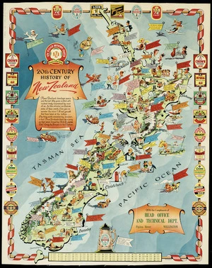 20th century history of New Zealand [cartographic material].