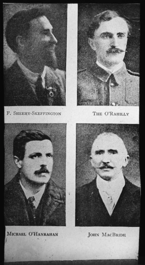 Francis Sheehy Skeffington, The O'Rahilly, Michael O'Hanrahan, and John MacBride