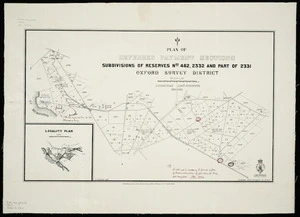 Plan of deferred payment sections [cartographic material] : subdivisions of reserves nos. 462, 2332 and part of 2331, Oxford survey district.