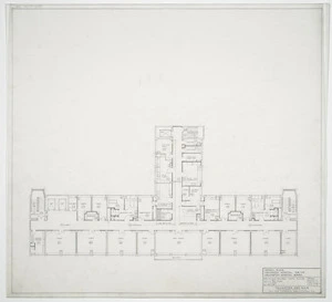 Haughton & Mair, architects :Seddon Block, Wellington Hospital, for the Wellington Hospital Board. Revised fifth floor plan. September 1963