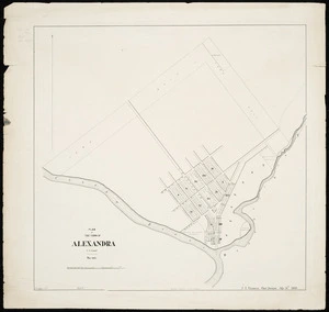 Plan of the town of Alexandra [cartographic material] / J.A. Connell, surveyor, Mar. 1863.