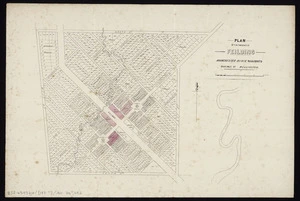 Plan of the township of Feilding [cartographic material] : Manchester Block, Manawatu, Province of Wellington.