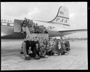 Church of Christ delegates for PAA (Pan American World Airways) at Whenuapai airport