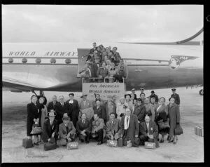 Church of Christ delegates for PAA (Pan American World Airways) at Whenuapai airport