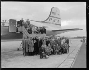 Church of Christ delegates for PAA (Pan American World Airways) at Whenuapai airport