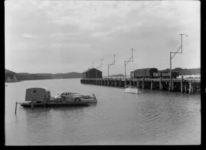 Cars being ferried between Opua and Okiato, Bay of Islands