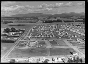 NZ Forest Products Ltd, Tokoroa, South Waikato, shows housing for workers and their families