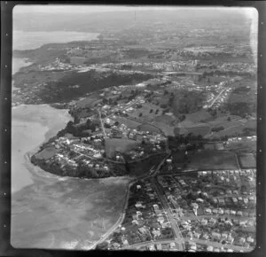 Hillsborough, showing coastline, Auckland