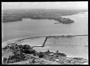 Bridge site at St Mary's Bay, Auckland
