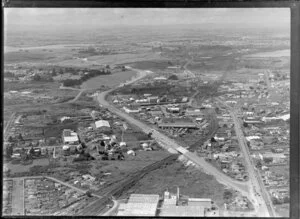 Southern outlet, looking South from the business of Reid New Zealand Rubber Mills Limited