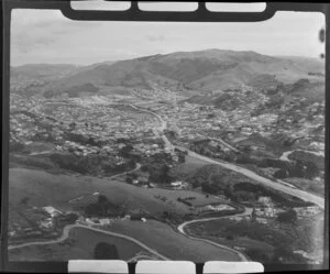 Johnsonville, Wellington, showing motorway