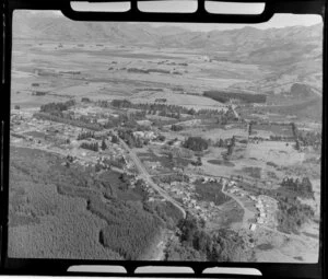 Forests and countryside around township, Hanmer Springs, Canterbury