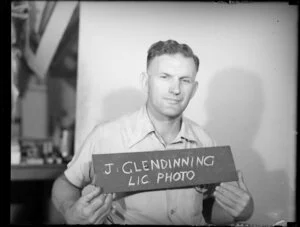 Mr J Glendinning, [Pilot licence photograph?]