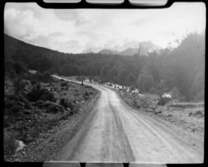 Lewis Pass, Maruia, Buller District, showing road