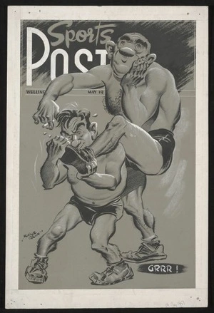 Colvin, Neville Maurice, 1918-1991:[The wrestling match] 19 May 1951