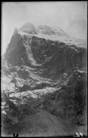 Snowy mountain [Fiordland National Park, Southland District?]