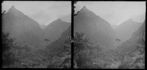 View across Arthur Valley to the mountains, Milford Track, Fiordland National Park