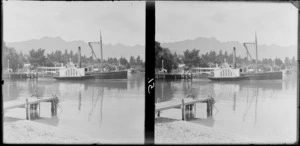 Paddle steamer at the jetty, Queenstown