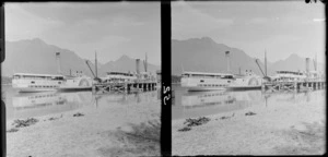 Paddle steamers at the jetty, Queenstown