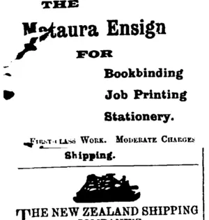 Page 1 Advertisements Column 1 (Mataura Ensign 7-5-1901)