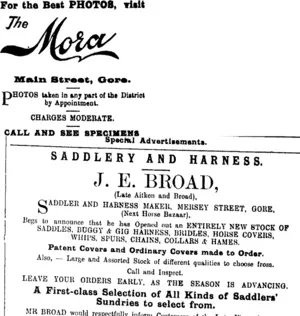 Page 1 Advertisements Column 5 (Mataura Ensign 17-8-1901)