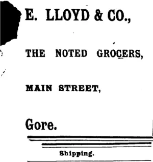 Page 1 Advertisements Column 1 (Mataura Ensign 5-1-1901)