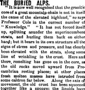 THE BURIED ALPS. (Mataura Ensign 10-1-1901)
