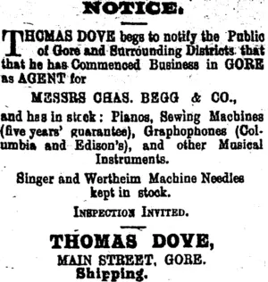 Page 1 Advertisements Column 1 (Mataura Ensign 21-5-1903)