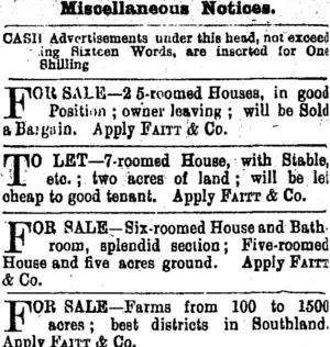 Page 5 Advertisements Column 4 (Mataura Ensign 23-5-1903)