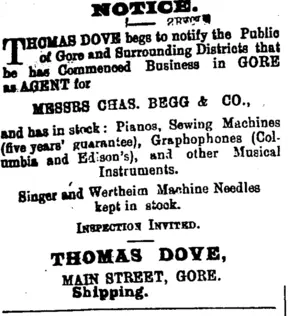 Page 1 Advertisements Column 1 (Mataura Ensign 2-4-1904)