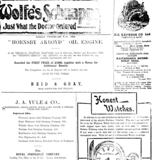 Page 3 Advertisements Column 5 (Mataura Ensign 21-4-1904)