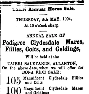Page 5 Advertisements Column 8 (Mataura Ensign 26-4-1904)