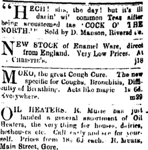 Page 6 Advertisements Column 6 (Mataura Ensign 5-7-1904)