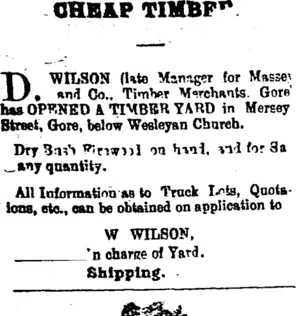 Page 1 Advertisements Column 1 (Mataura Ensign 20-12-1904)