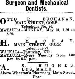 Page 4 Advertisements Column 1 (Mataura Ensign 23-5-1906)
