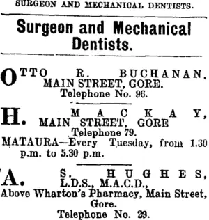 Page 4 Advertisements Column 1 (Mataura Ensign 30-5-1906)