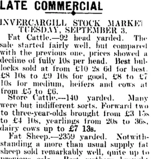 LATE COMMERCIAL. (Mataura Ensign 4-9-1907)